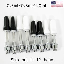 0,5 ml 0,8 ml 1,0 ml Cartouche en céramique 510 Fil Atomiseur Plateau en mousse Emballage Stylo vaporisateur vide 2,0 mm d'épaisseur Trous d'huile Chariots Personnaliser disponible