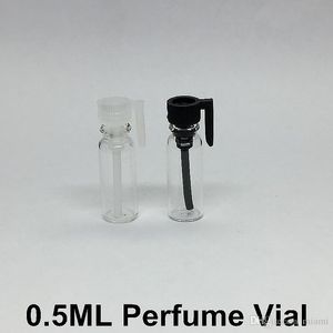 Flacons d'échantillon de parfum/Cologne en verre vides de 0.5 ML avec des échantillonneurs de compte-gouttes bouteille transparente pour l'aromathérapie d'huiles essentielles