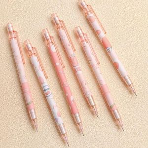 0.5mm crayon automatique rose pêche mécanique école fournitures de bureau Kawaii coréen étudiant stationnaire 2B stylo plomb 2023