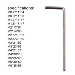 Herramientas de reparación de computadoras Tornillo de cabeza hueca Llave hexagonal Llave de bicicleta Destornillador hexagonal Herramienta de mano hexagonal Llaves Allen