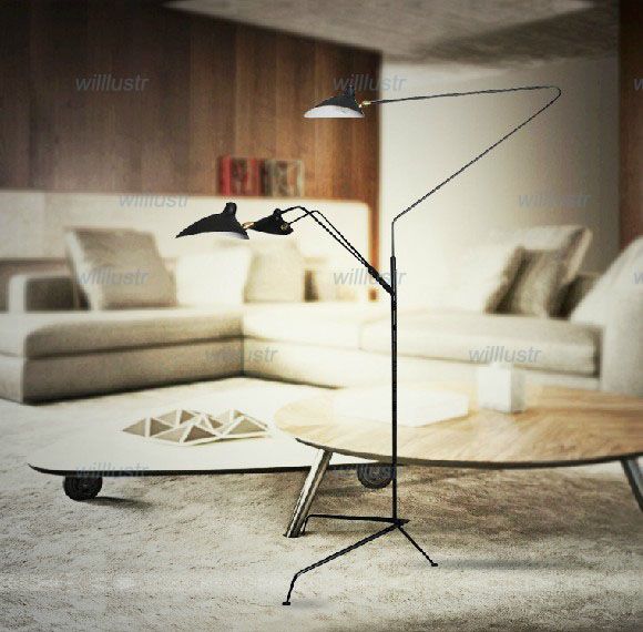 Serge mouille polo lámpara de pie de diseño moderno iluminación ... Lamparas pie dormitorio