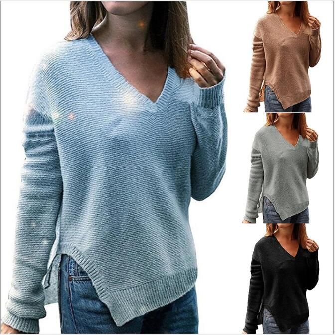 plus size loose women's sweater fashion v-neck casual knitted pullovers 2020 autumn and winter women's sweater, White;black
plus size loose women's sweater fashion v-neck casual knitted pullovers 2020 autumn and winter women's sweater, White;black