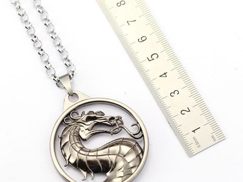 ms jewelry mortal kombat necklace gragon pendant necklace friendship men women11, Silver
ms jewelry mortal kombat necklace gragon pendant necklace friendship men women11, Silver