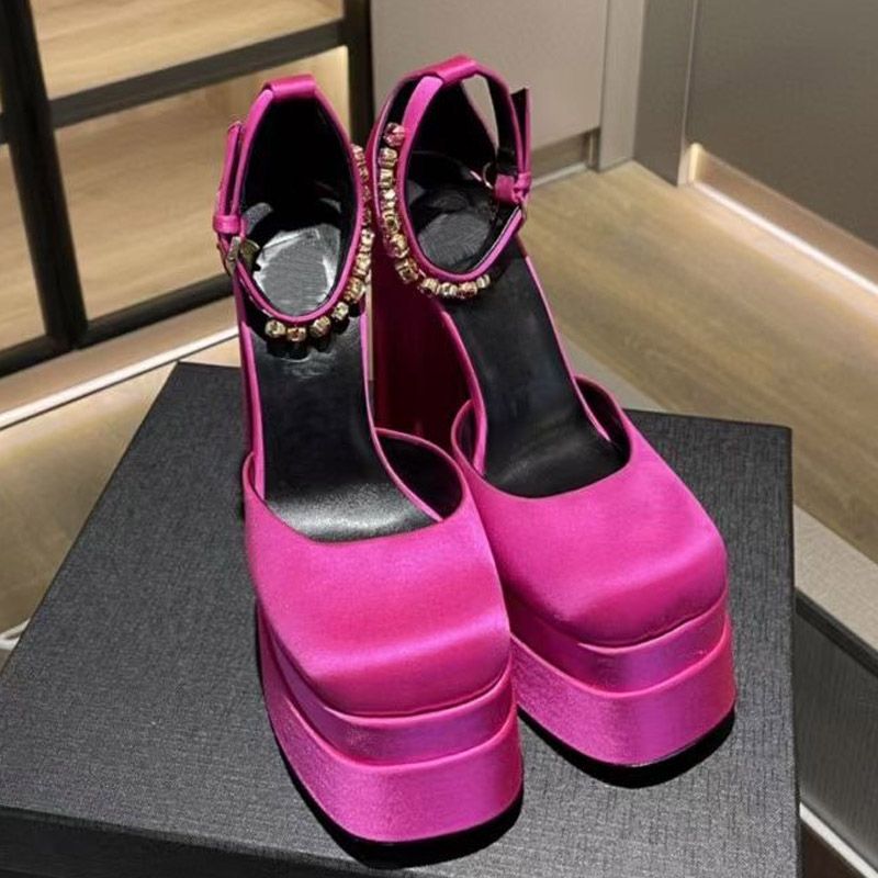 designer chunky heels