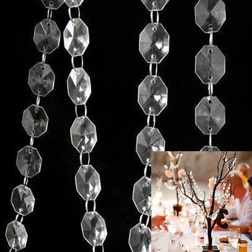 GroÃhandel 10m / lot 16mm acryl klare kristall achteckigen perlen ...