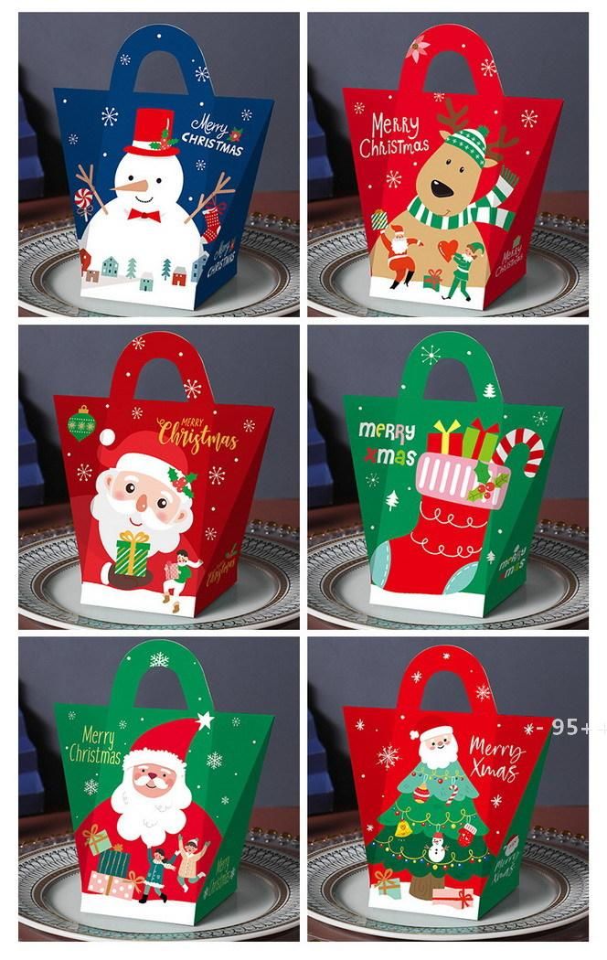 10 Stücke Weihnachten Handtasche Geschenk Süßigkeiten Lagerung dekorative Tasche 10 Stücke Weihnachten Handtasche Geschenk Süßigkeiten Lagerung dekorative Tasche