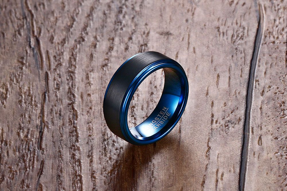 black blue two tone tungsten band ring 8mm mens womens anniversary promise ring his hers comfort fit 0, Golden;silver
black blue two tone tungsten band ring 8mm mens womens anniversary promise ring his hers comfort fit 0, Golden;silver