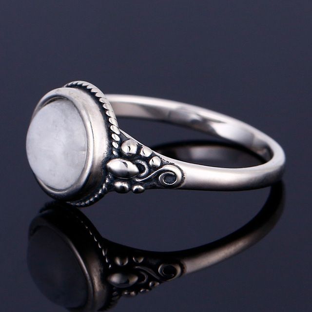 ewelry & accessories men and women 925 sterling silver jewelry ring round 8mm natural moonstone ring bohemian style engagement wedding44
ewelry & accessories men and women 925 sterling silver jewelry ring round 8mm natural moonstone ring bohemian style engagement wedding44