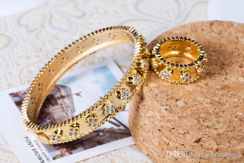 women bracelet ring superior quality clover pattern cubic zirconia bracelets ring fashion jewelry hollow bracelet11, Silver
women bracelet ring superior quality clover pattern cubic zirconia bracelets ring fashion jewelry hollow bracelet11, Silver