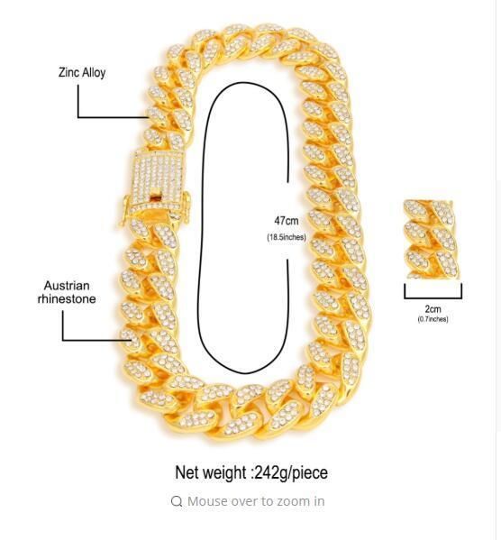 mens hip hop gold color iced out crystal miami cuban chain gold silver necklace & bracelet set selling the hip hop king88
mens hip hop gold color iced out crystal miami cuban chain gold silver necklace & bracelet set selling the hip hop king88
