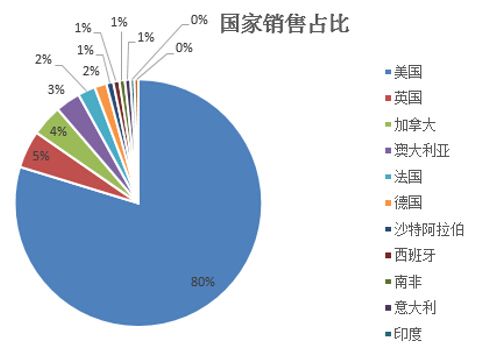 国家销售占比