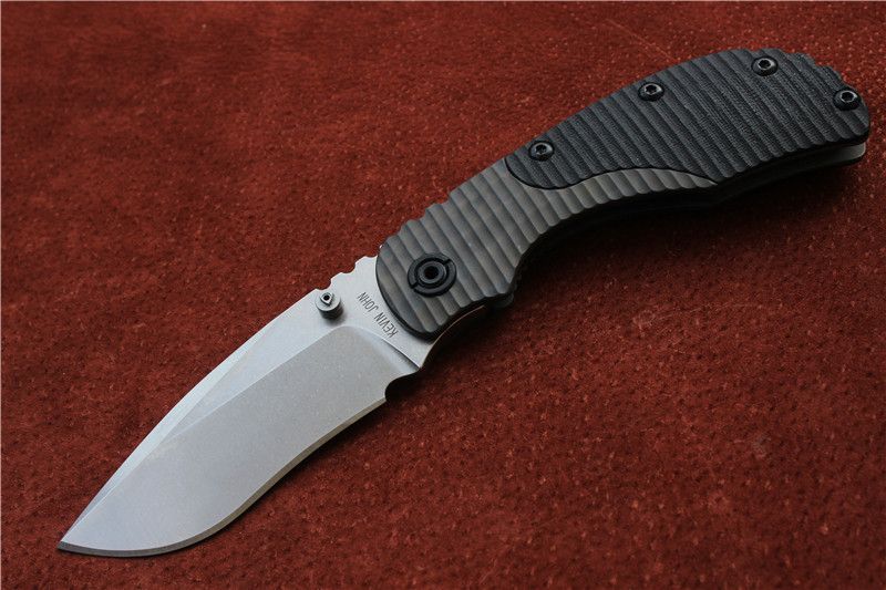 Kevin John STRIDER RC Folding Knife Titanium Handle S35VN Blade Camping