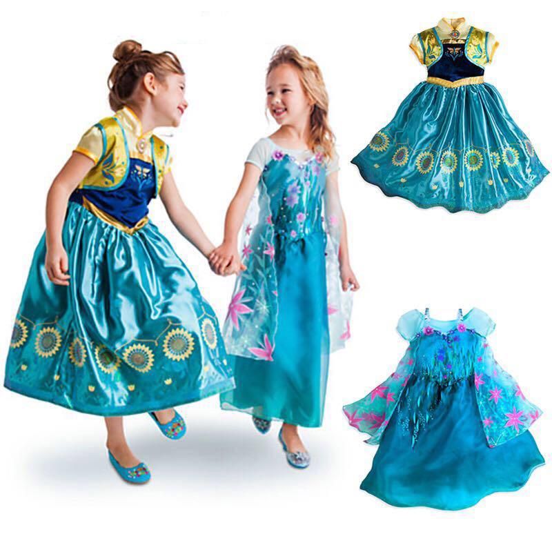 Discount Frozen Dress 2015 Frozen Fever Elsa Anna Dress Princess Formal