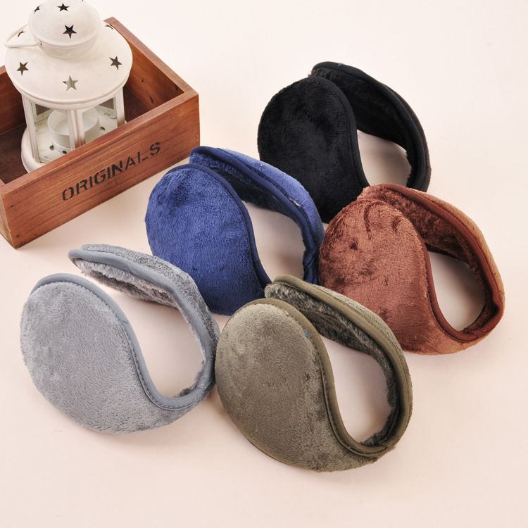 Best Fashion Earmuffs Winter Warm Plush Cotton Blending Ear Muffs Men