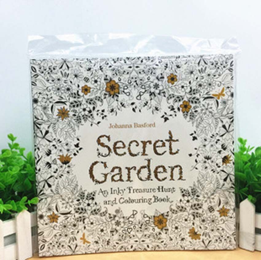 2015 Secret Garden Coloring Book Art Adult Hand Drawn Pencil Antistress Graffiti Painting Drawing Cartoon