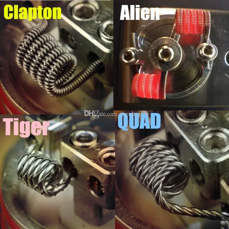 Premade Coils Flat Twisted Wire Fused Clapton Coils Hive Prebuilt Twisted Coil Alien Mix Twisted
