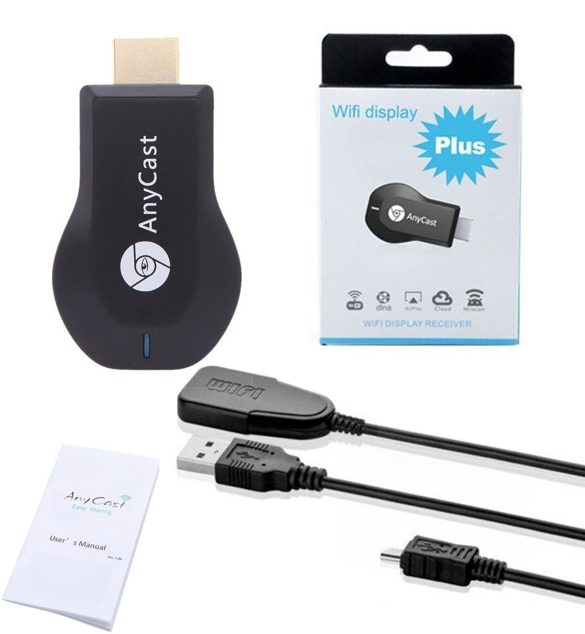Phone Media Player For Android Phone anycast m2 android mobile phone hdmi multi display 1080p streaming media player dongle wifi display