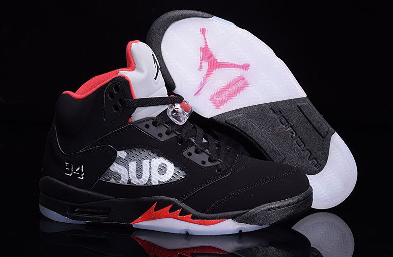 black supreme 5s