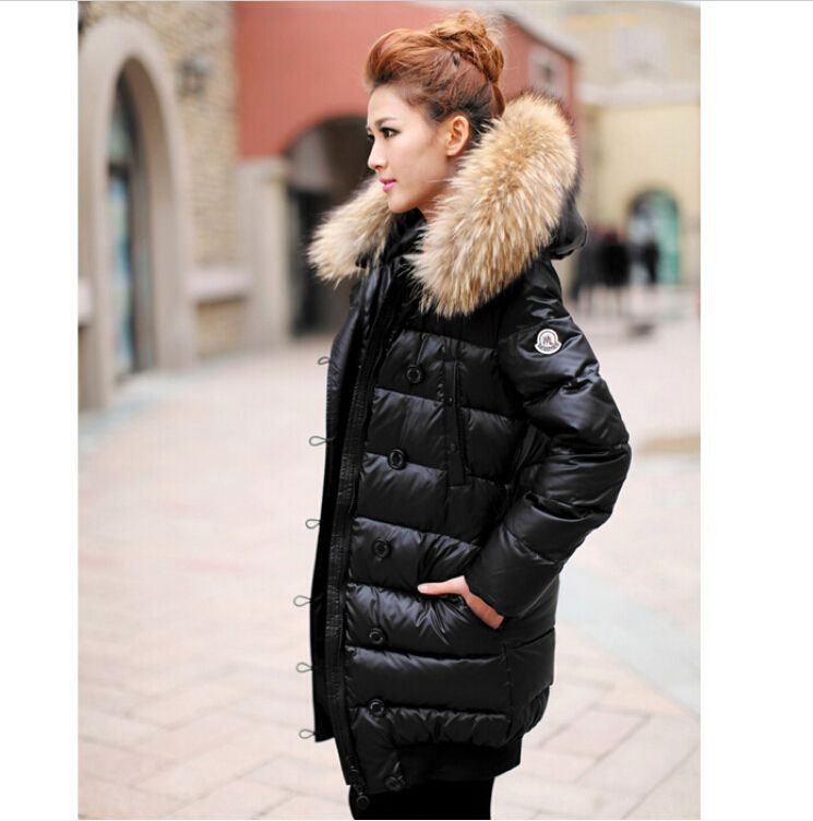 womens duck down longline jacket