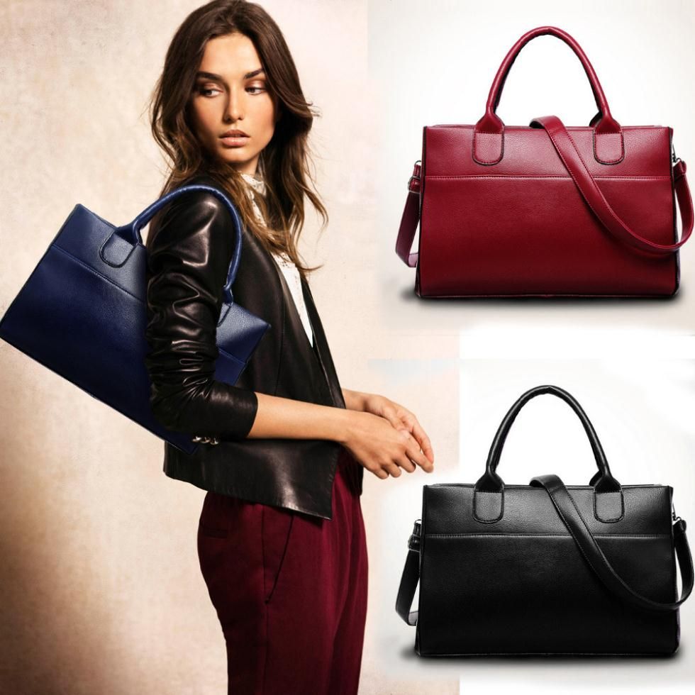 Resuli 2015 New Arrival Fashion Women Leather Handbag Shoulder Bag Large Tote Satchel Free ...