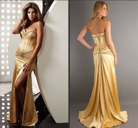slit corset occasion satin special gold dress prom dresses beaded american larger