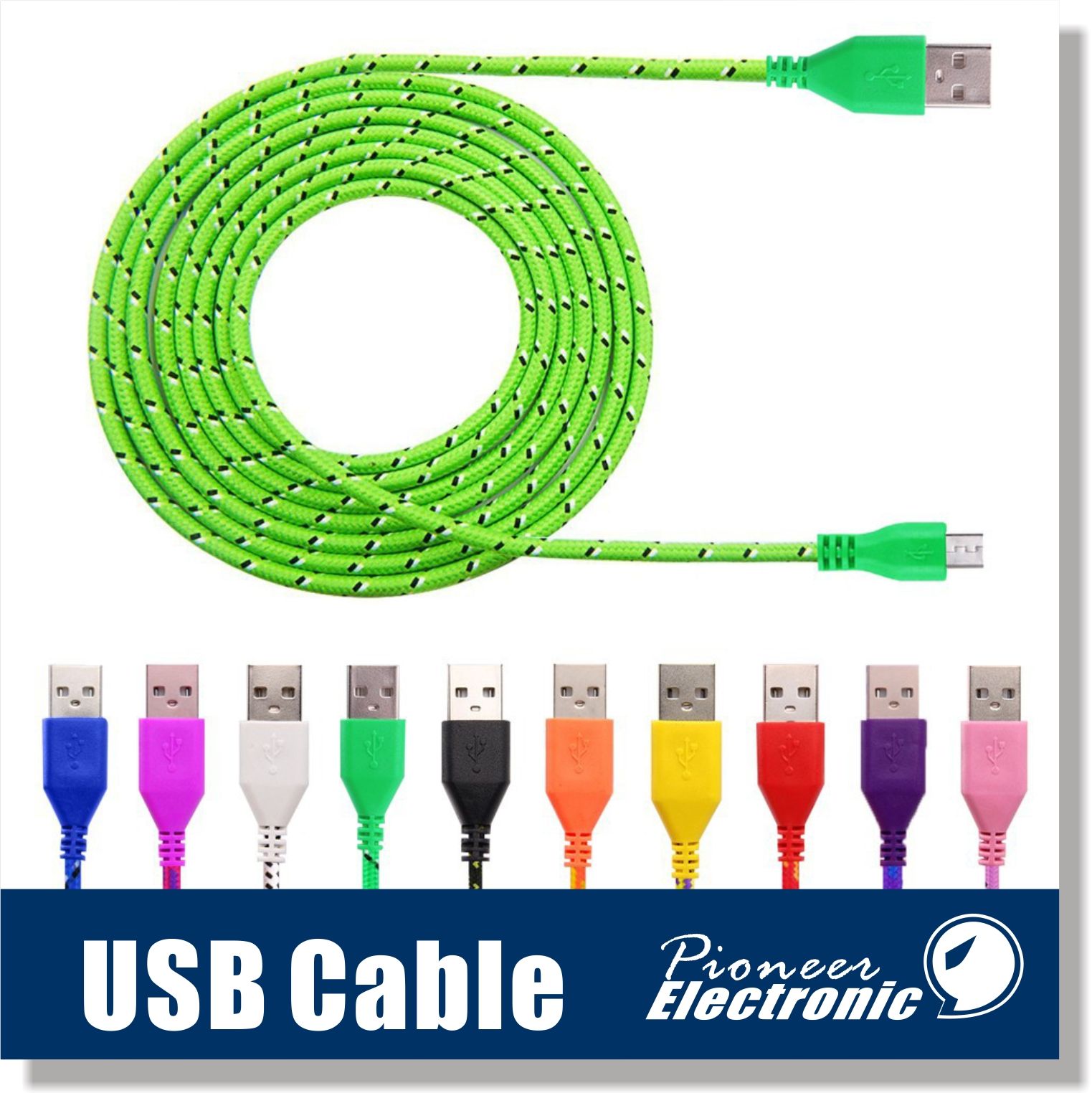 Micro Usb Cable S7 S6 High Speed Nylon Braided Cables Charging Sync Data Durable Electrical
