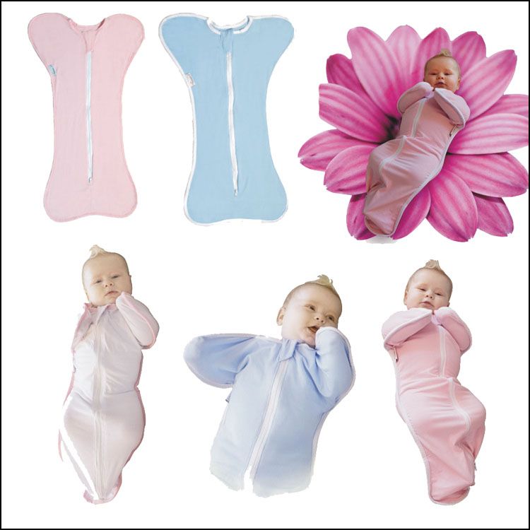 2015 Infant Baby Organic Cotton Zip Up Swaddle Children Blanket Nursery