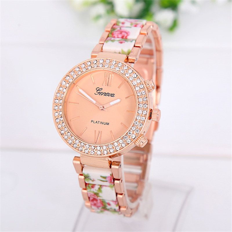 Imitate Ceramic Band Rose Gold Watch 2016 