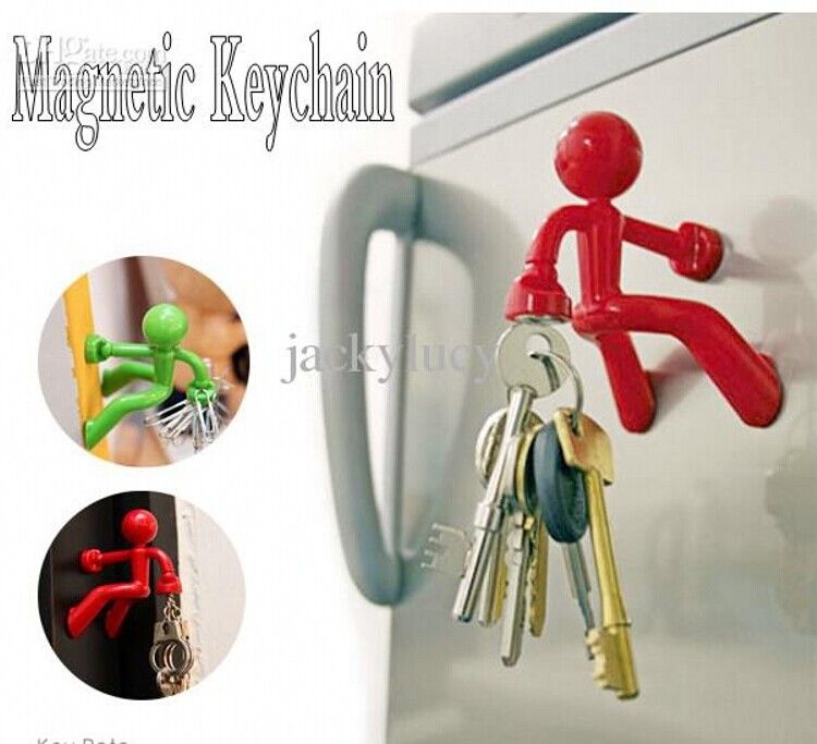 novelty item wall climbing man magnetic key holder funny key pete cartoon keys hanging fridge magnets home decor supplies new arrival