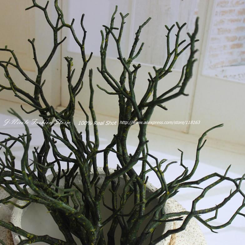 Ramas secas artificiales inicio decorativos de plástico accesorios ... Ramas secas con flores