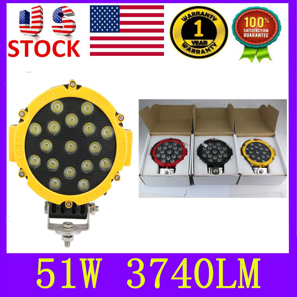 US STOCK!51W 3740LM 6.9inch Epistar LED