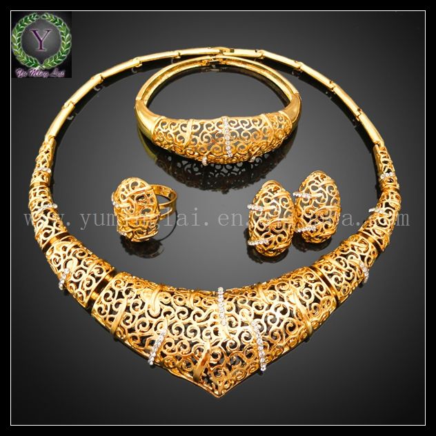 2017 High Quality Turkish Gold Jewelry Sets Bridal Jewelry Set Antique