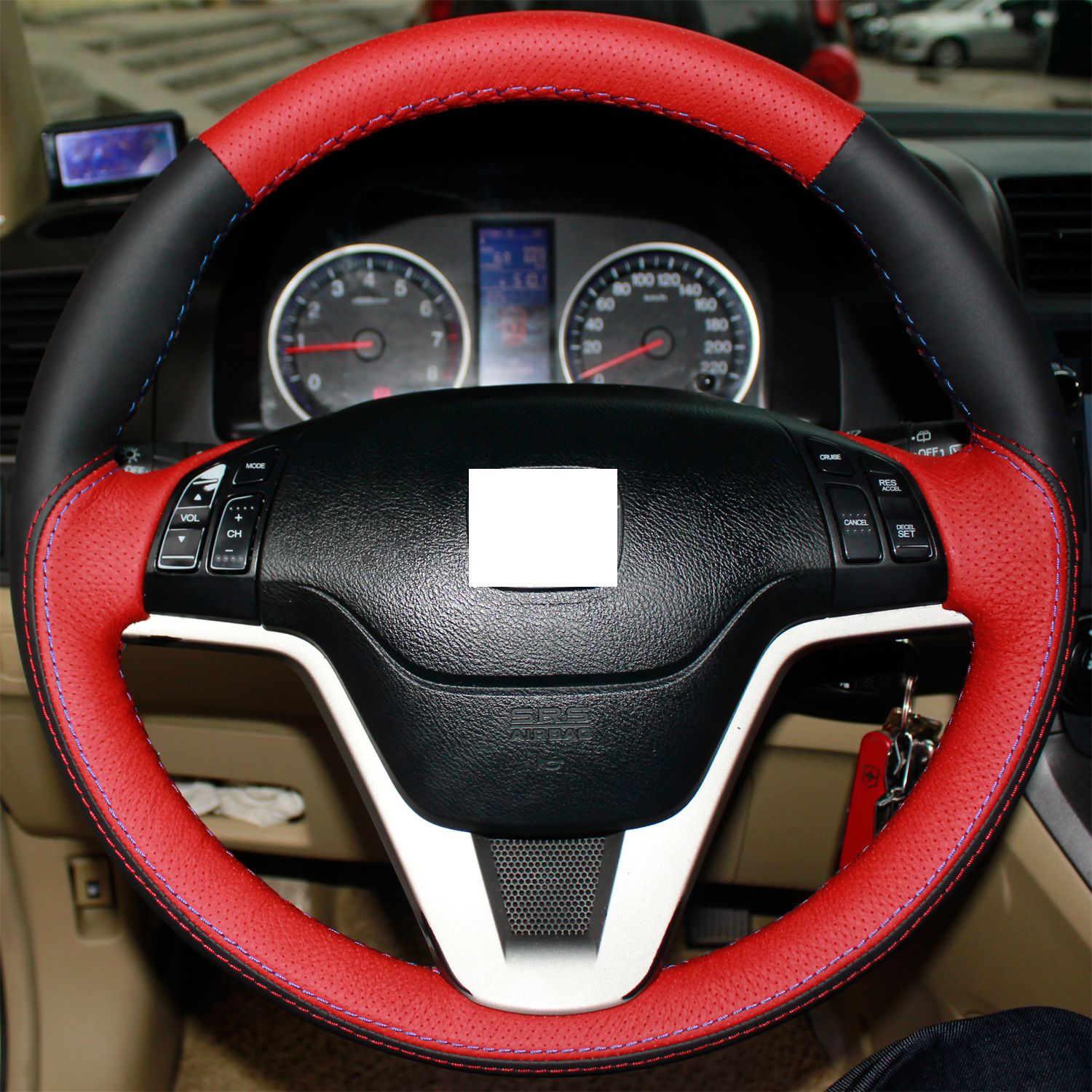 XuJi Steering Wheel Cover for Honda CRV CRV 2007 2008 2009 2010 2011