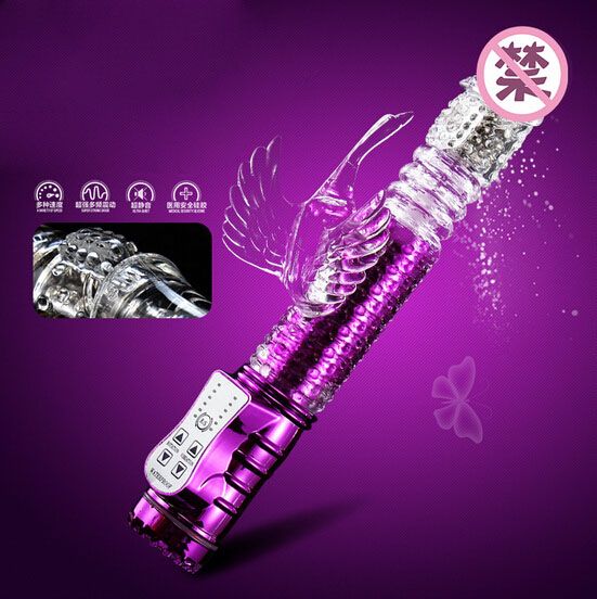Vibrator with g-spot and clitoris stimulator