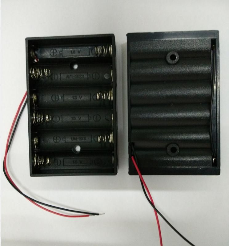 2017 6 Aa Parallel Connection Battery Holder Case With Wire Leads From