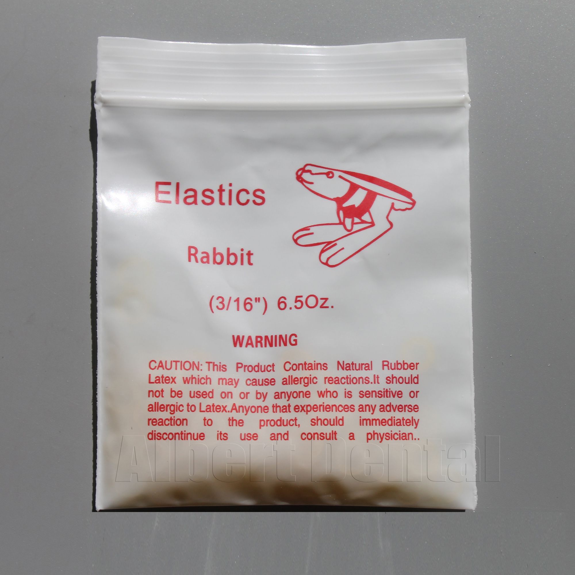 2 Packs New Dental Elastic Rubber Bands Orthodontics Latex Braces 6.5