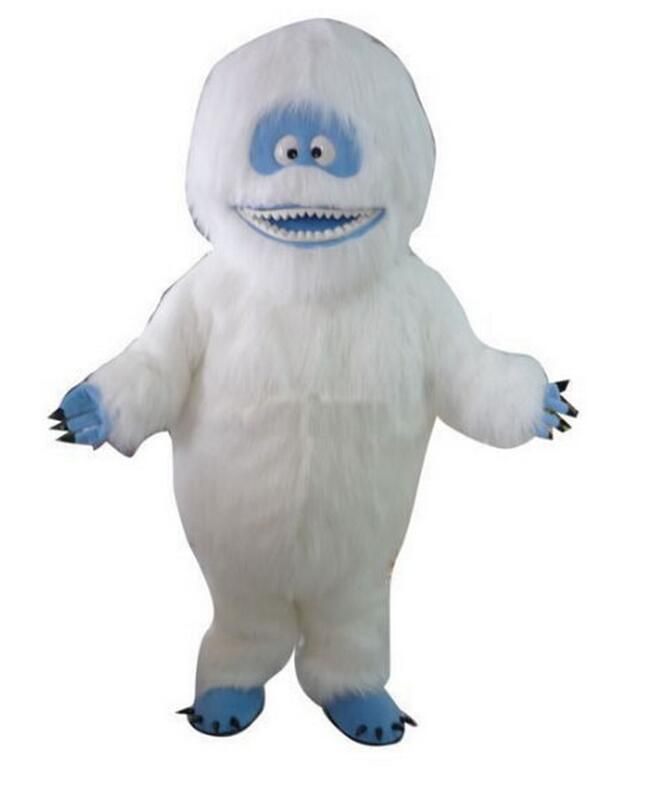 2016 White Snow Monster Yeti Mascot Costume Adult Abominable Snowman Monster Mascotte Outfit