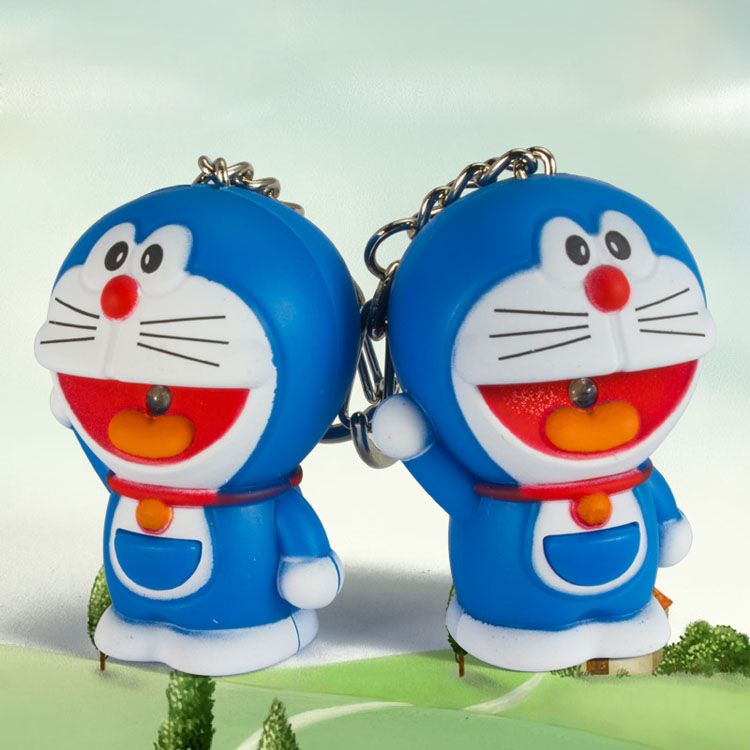 doraemon plush keychain