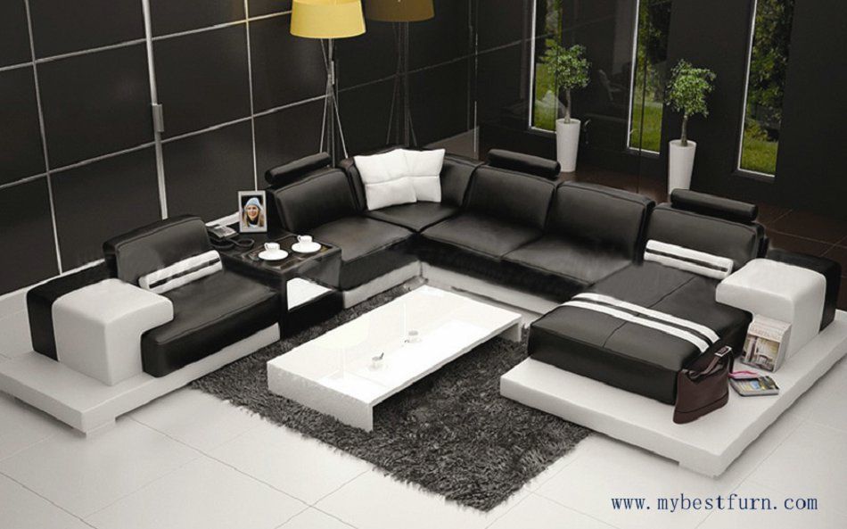 2017 multiple combination elegant modern sofa, large size luxury ...