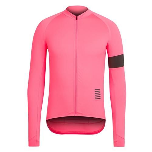 Hot New Pink Rapha Jerseys Long Sleeves Rapha Cycling Jerseys Winter