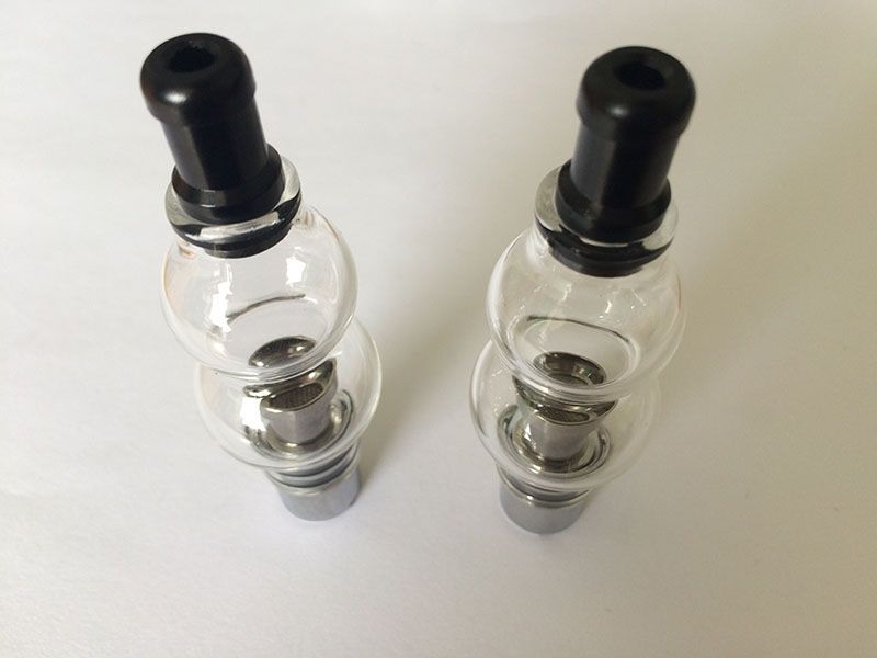 Double Glass Oil Dome Globe Wax Vaporizer Globe Bulb Atomizer For Wax