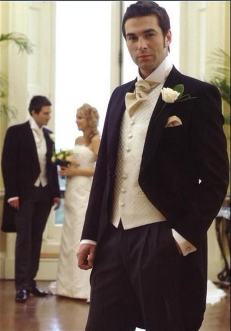 Wedding Wedding Tuxedo 2015 winter customize elegant bridegroom wedding tuxedo for man groomsman suits mens dress coat tails jacketwaistcoatpants men li