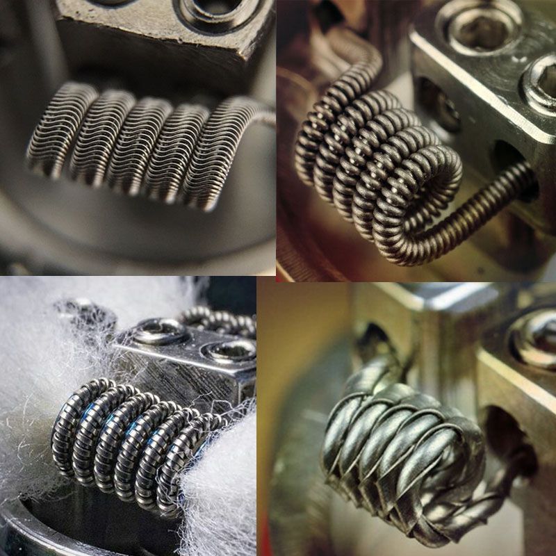Tiger Coil Clapton Coil Vaporizer Wire Alien Tiger Fused Clapton Flat