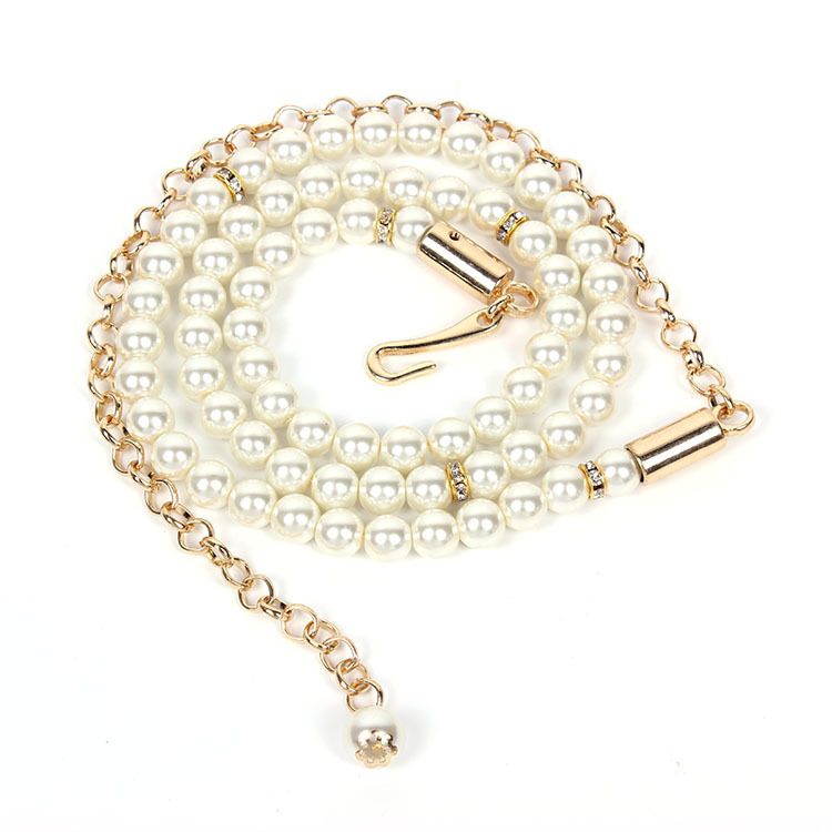 2017 Pearl Belly Chains Long Waist Chain Fashion Jewelry Simple Style