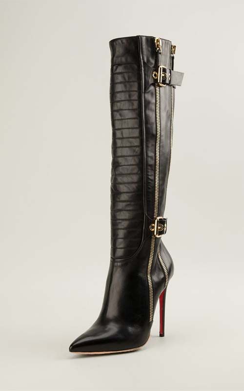 pointed toe wide calf boots