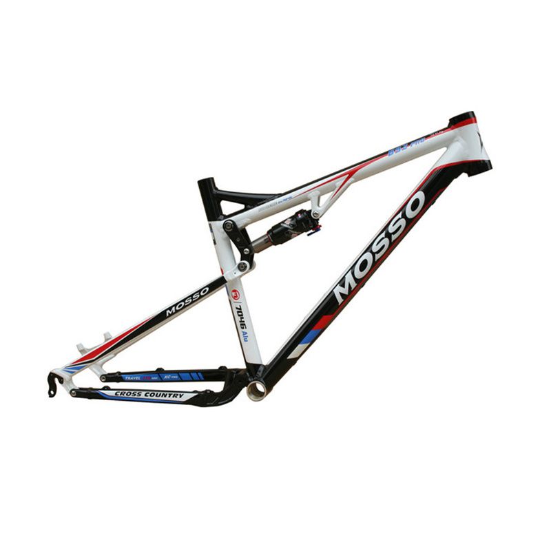 Full Suspension Mountain Bike Frame Mosso 17 Inch Vintage Bike Frames Colorful Aluminum Alloy