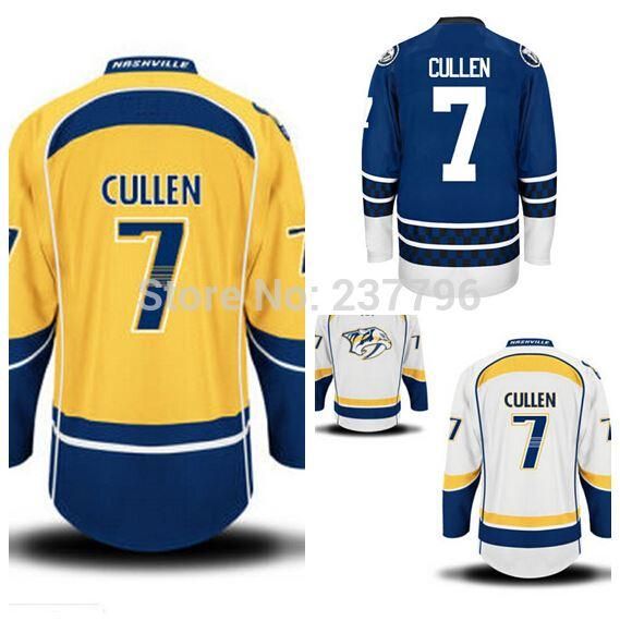 Online Cheap Nashville Predators Custom #7 Matt Cullen Jersey Ice