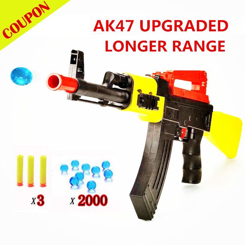 2017 Boy Toy Machine Ak47 Upgraded Paintball Pistol & Soft Bullet Gun