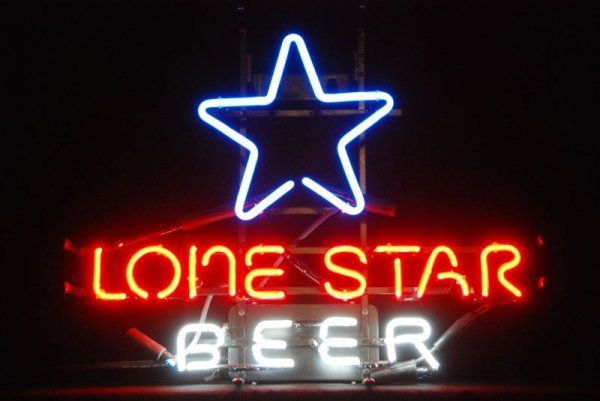 New Lone Star Glass Neon Sign Light Beer Bar Pub Sign Arts