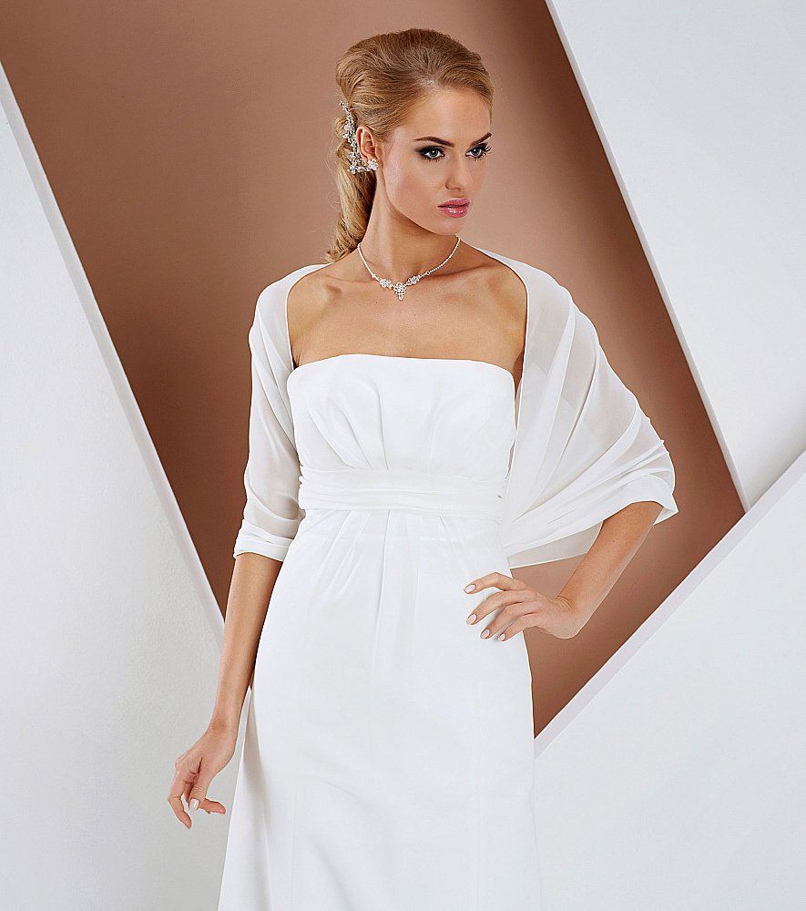bridal chiffon wrap